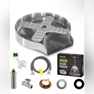 ❎️ INACTIVE ❎️ Stainless Steel Metal Kitchen Sink Glass Rinser for Kitchen Sinks